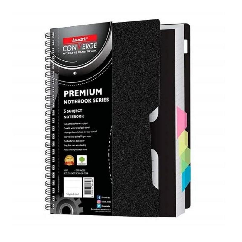 Luxor Premium Notebook Series 5 Subject Notebook