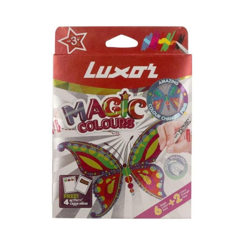 Luxor Magic Colour Pens (6+2 Pieces)