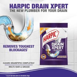 HARPIC DRAIN XPERT POWDER 50GMN