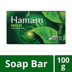 HAMAM NEEM TULSI ALOVERA SOAP 100GM