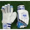 NMS White & Blue Batting Gloves